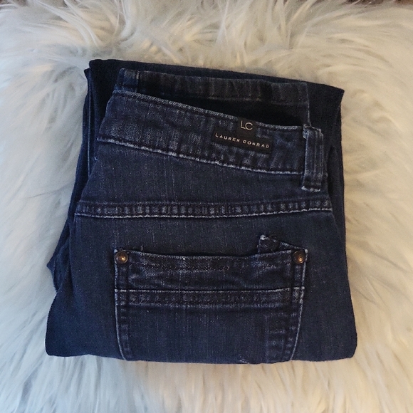 LC Lauren Conrad Denim - PRE-LOVED Vintage LC By Lauren Conrad Dark Blue Wash Jeans